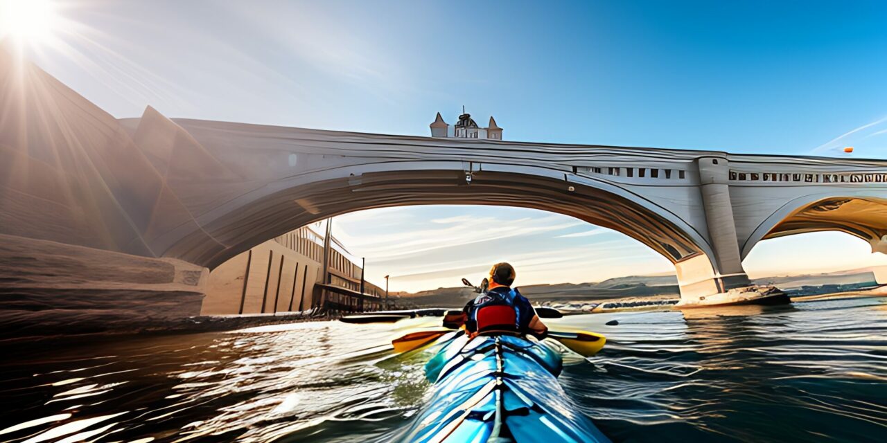 Kayaking Under the London Bridge at Lake Havasu City